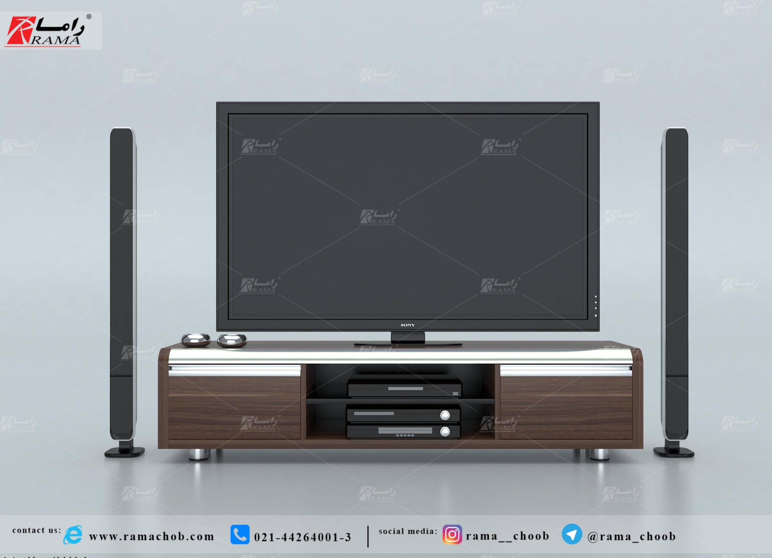 میز تلویزیون راما چوب اداری ارگوت 103 - تصویر 3