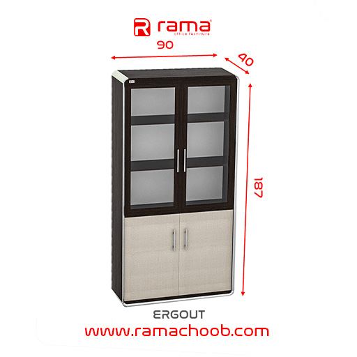 کتابخانه کارمندی راما چوب مدل ارگوت - تصویر 3