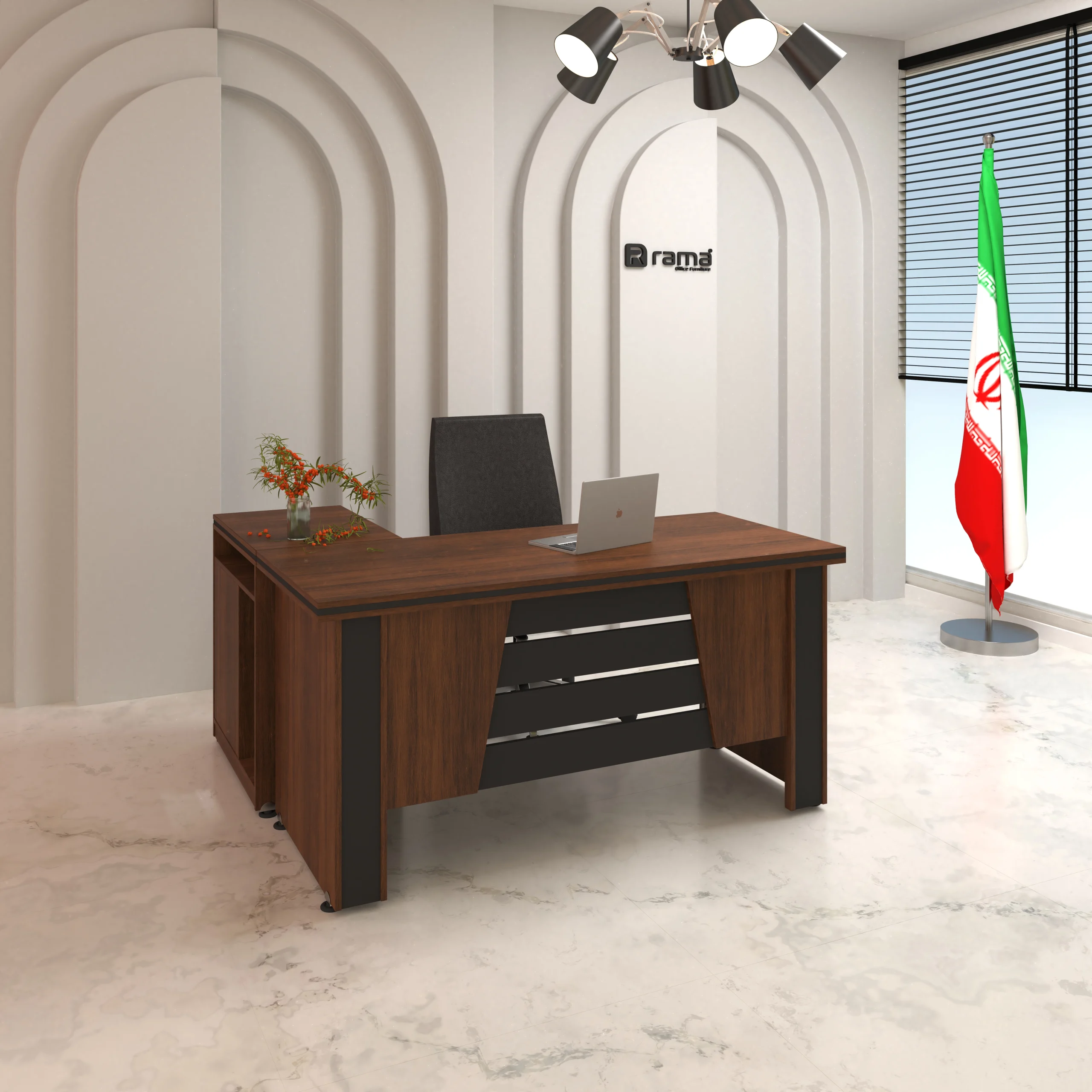 میز کارمندی راما چوب مدل ماهان - تصویر 2