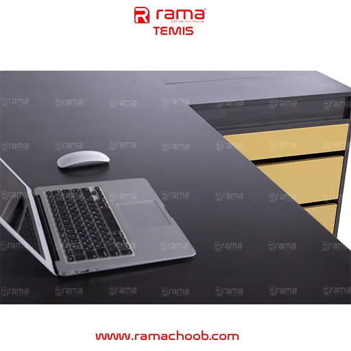میز مدیریتی راما چوب مدل تمیس ال متحرک - تصویر 17