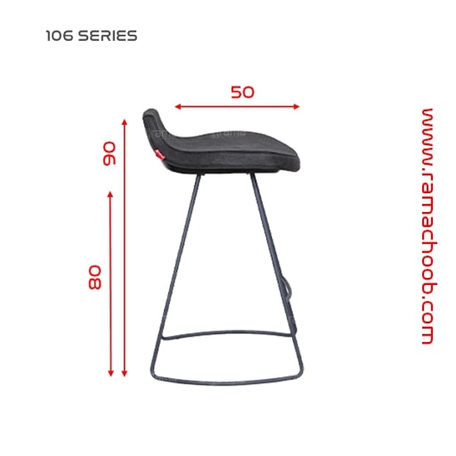 صندلی بار راما چوب مدل S106N - تصویر 11
