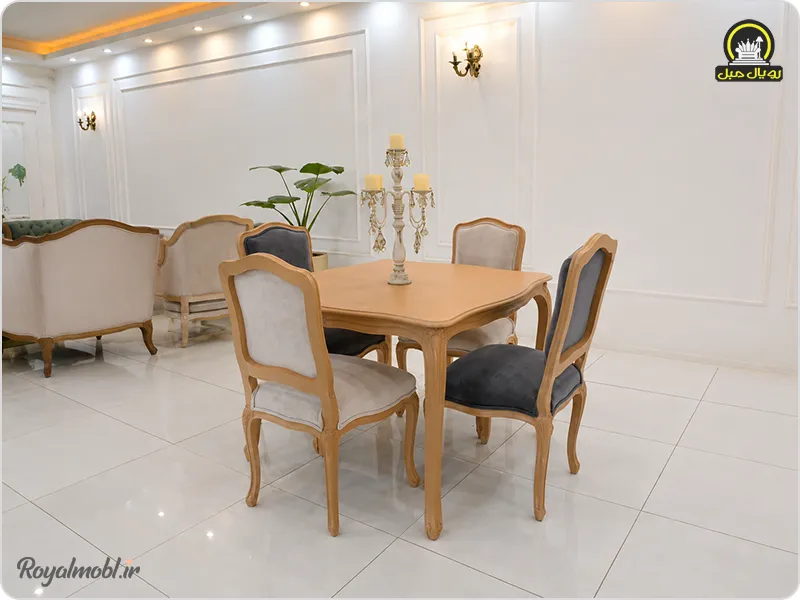 میز ناهارخوری رویال مبل مدل ترانه کلاسیک - تصویر 6