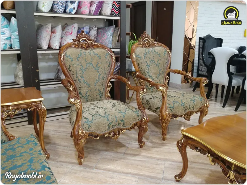 مبل کلاسیک رویال مبل مدل ماریا - تصویر 2