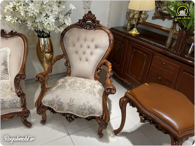 مبل کلاسیک رویال مبل مدل ماریا - تصویر 19