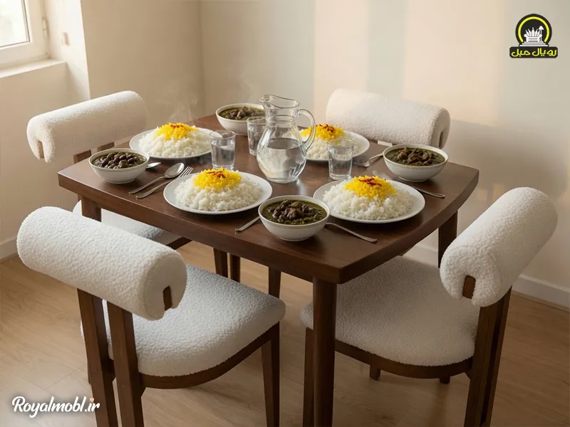 میز ناهارخوری رویال مبل مدل باران - تصویر 6