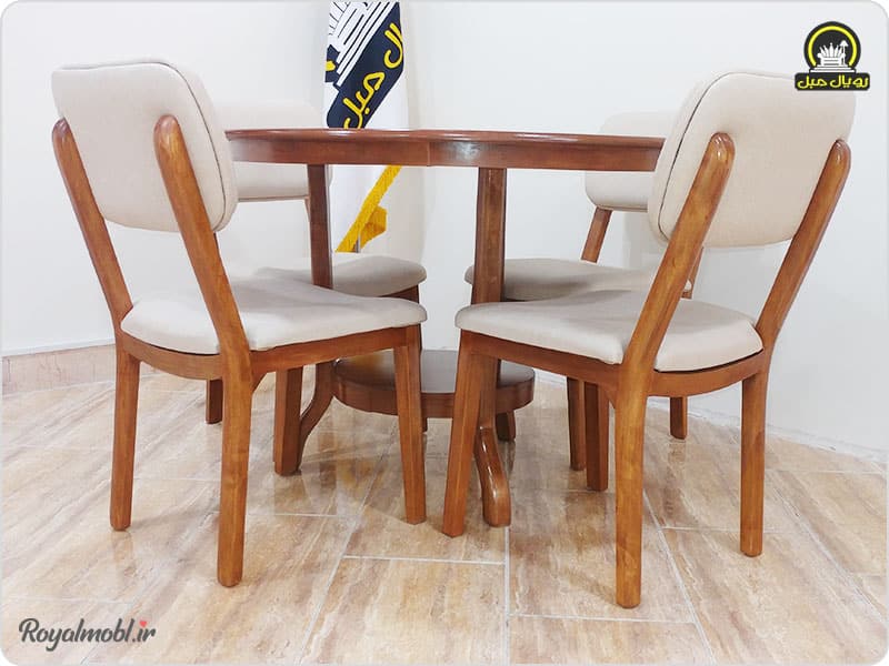 میز ناهارخوری رویال مبل مدل لهستانی 6 نفره - تصویر 3