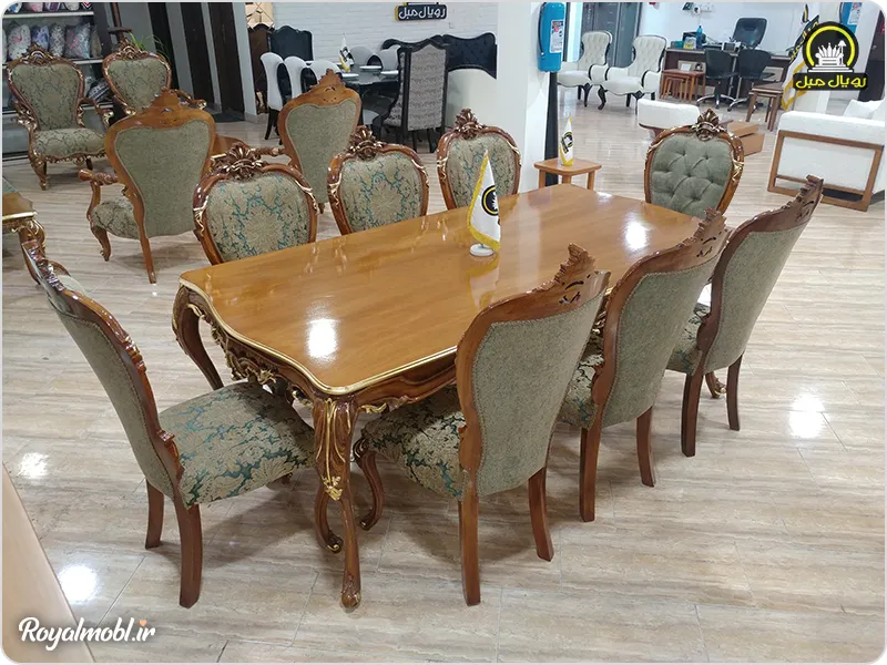 میز ناهارخوری رویال مبل مدل ماریا کلاسیک - تصویر 2