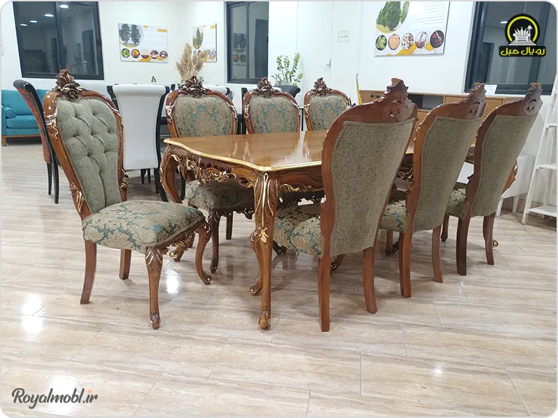 میز ناهارخوری رویال مبل مدل ماریا کلاسیک - تصویر 3