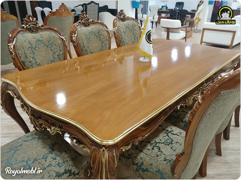 میز ناهارخوری رویال مبل مدل ماریا کلاسیک - تصویر 4