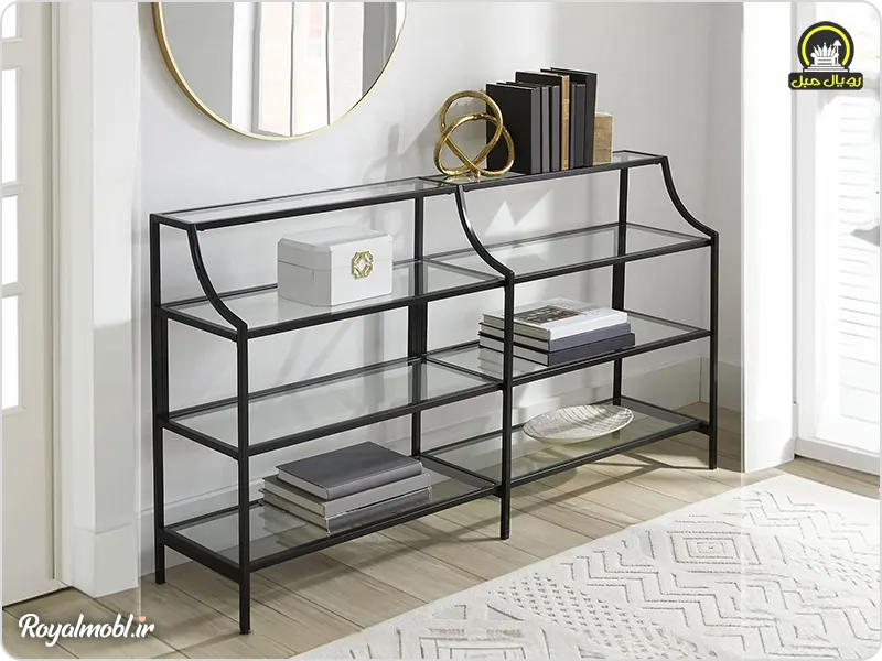 میز کنسول رویال مبل مدل ویشکا 35 × 150 سانت – ارتفاع 82 سانت - تصویر 3