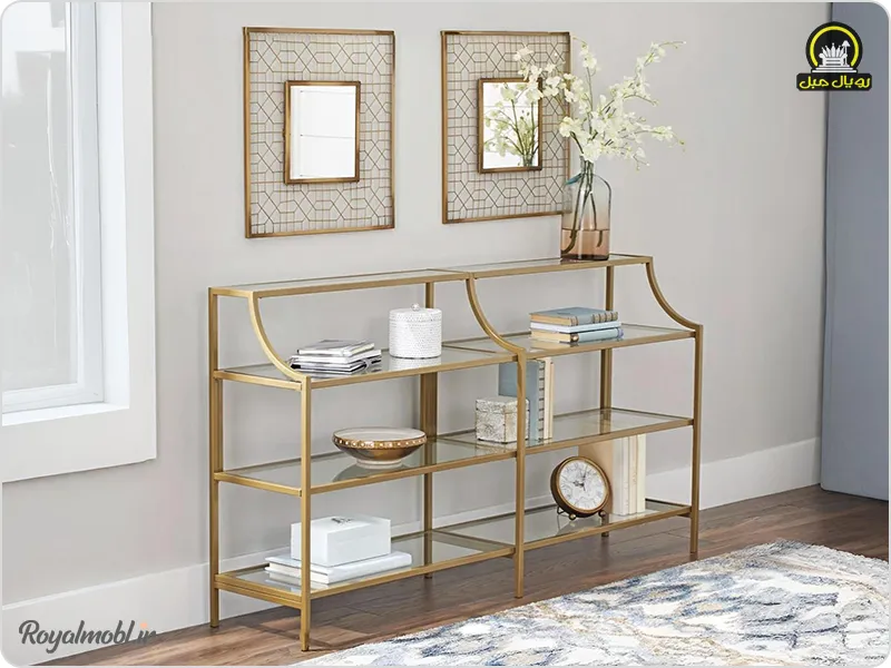 میز کنسول رویال مبل مدل ویشکا 35 × 150 سانت – ارتفاع 82 سانت - تصویر 6