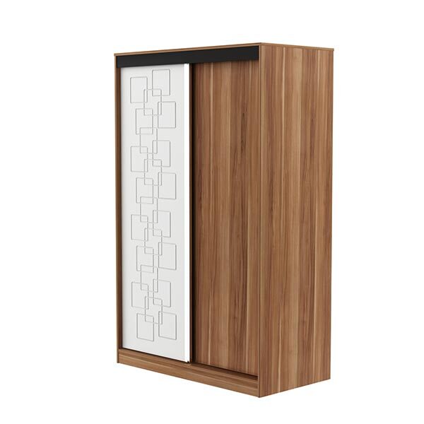 کمد دو درب ریلی ساحل چوب مدل میلان - تصویر 2