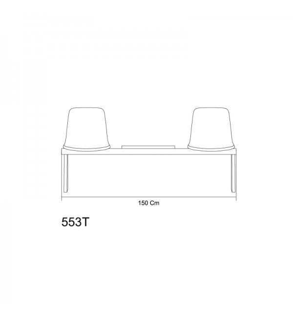 صندلی انتظار نظری مدل 553T - تصویر 2