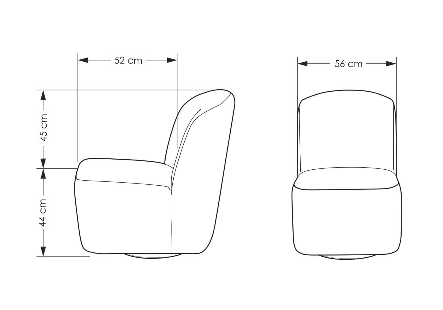 مبل تکنفره آرتمن مدل KEF-610 - تصویر 3