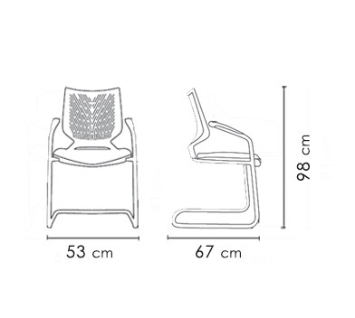 صندلی کنفرانسی نظری مدل P235G - تصویر 4