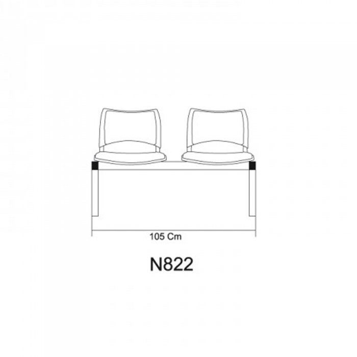 صندلی انتظار نظری مدل N823 - تصویر 3