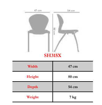 صندلی اداری نیلپر مدل 0CF315X - تصویر 3