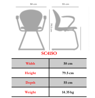صندلی کنفرانسی نیلپر مدل OCC415O - تصویر 3