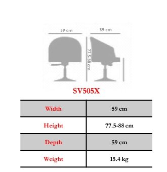 صندلی ویزیتوری نیلپر مدل OCV 505XA چرخشی - تصویر 2