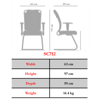 صندلی کنفرانسی نیلپر مدل OCC712P - تصویر 3