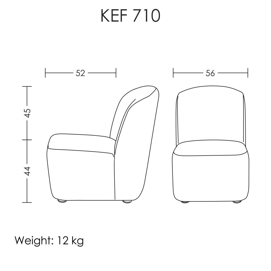 مبل تکنفره آرتمن مدل KEF-710 - تصویر 2