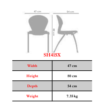 صندلی اداری نیلپر مدل OCF415X تک‌نفره - تصویر 3