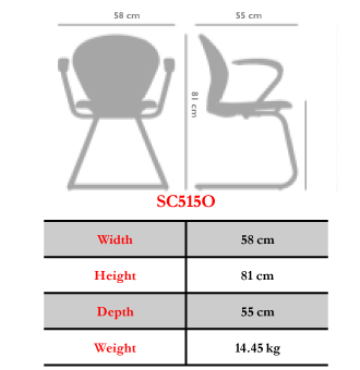 صندلی کنفرانسی نیلپر مدل OCC515O - تصویر 3