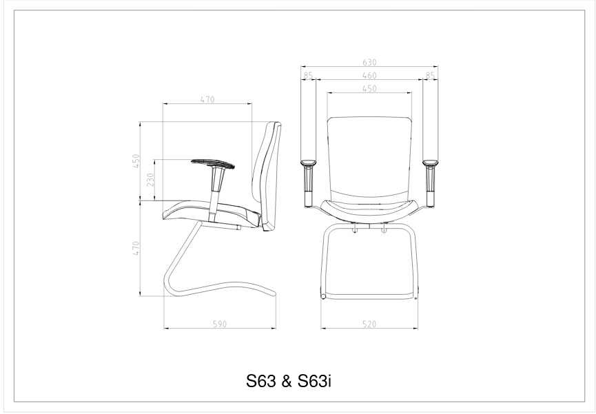 صندلی کنفرانس لیو مدل S63i - تصویر 2