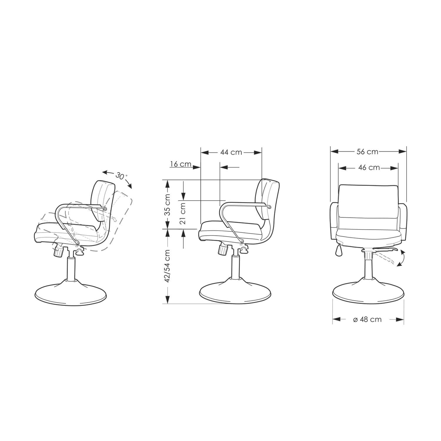 صندلی آرایشگاهی آرتمن مدل AGH-672 - تصویر 4
