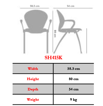 صندلی اداری نیلپر مدل OCF415k تکنفره - تصویر 3