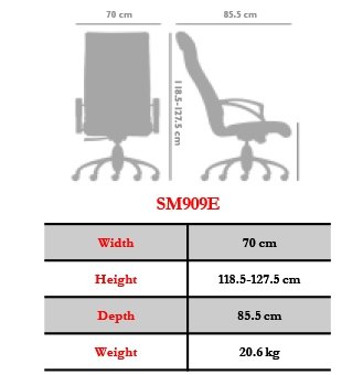 صندلی مدیریتی نیلپر مدل OCM909e - تصویر 2