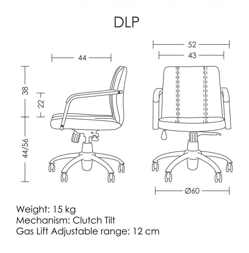 صندلی کارمندی آرتمن مدل DLP-162 - تصویر 2