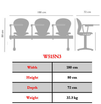 صندلی آموزشی نیلپر مدل OCW515N3 - تصویر 2