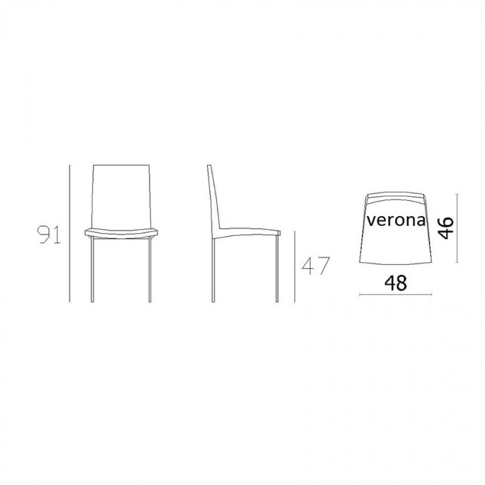 صندلی ناهارخوری ایتال فوم مدل ورونا VERONA - تصویر 7