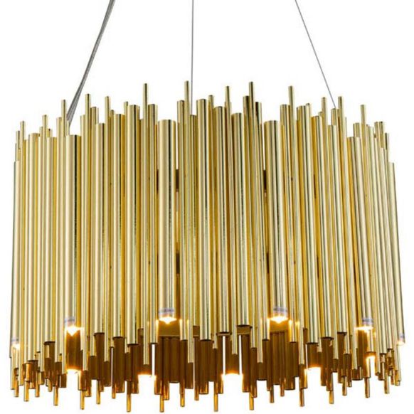 لوستر دوان مدل SPOOL رنگ طلایی d60cm کد 663969