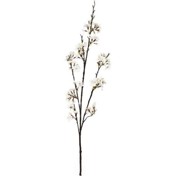 شاخه گل مصنوعی دوان مدل BLOSSOM رنگ سفید اندازه h110cm کد 560707