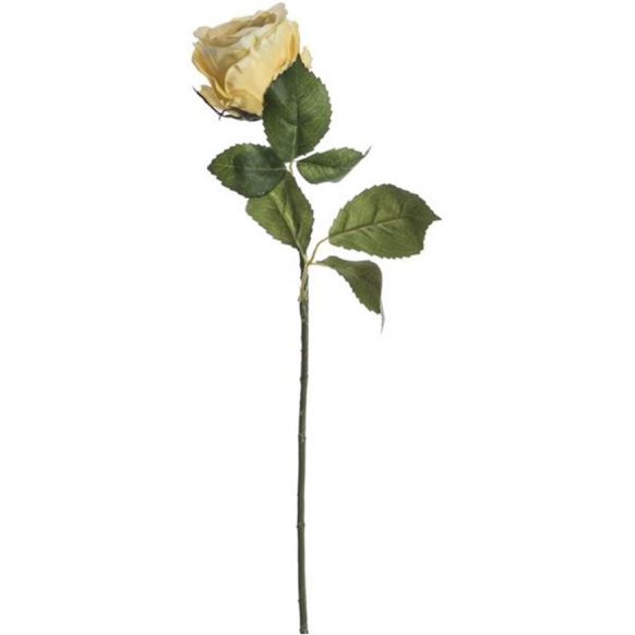 شاخه گل دوان مدل ROSE رنگ زرد اندازه h56cm 639812