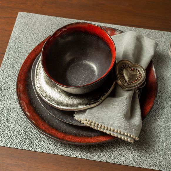 بشقاب غذاخوری دوان مدل XUE رنگ مشکی اندازه d27cm کد 624720 - تصویر 2