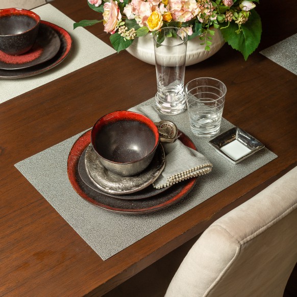 بشقاب غذاخوری دوان مدل XUE رنگ مشکی اندازه d27cm کد 624720 - تصویر 4