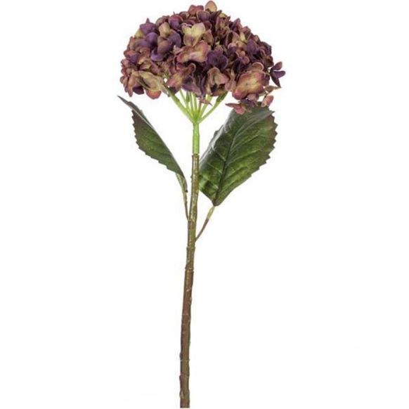 شاخه گل مصنوعی دوان مدل HYDRENGIA رنگ بنفش اندازه h65cm کد 596770
