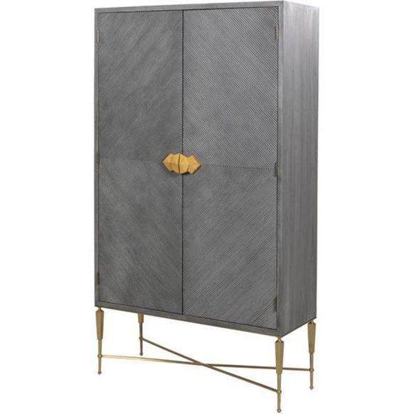 کابینت دوان مدل TOTO رنگ طوسی/طلایی کد 665824 - تصویر 2
