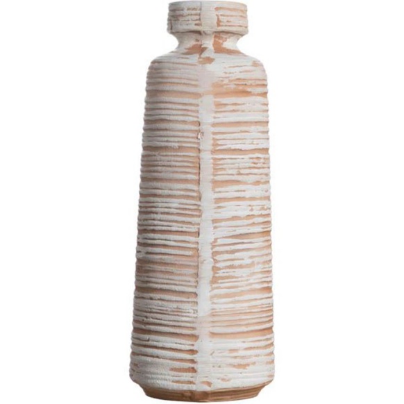 گلدان دوان مدل MIRAI سایز h39cm رنگ کرمی کد 676562