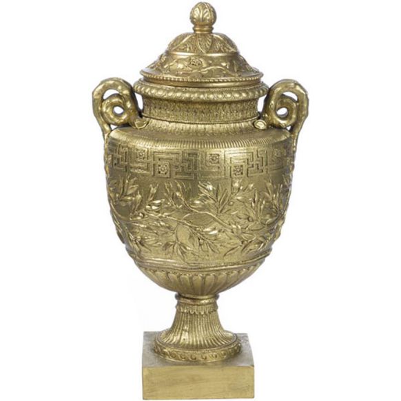ظرف دکوری دوان مدل ACACIUS رنگ طلایی اندازه h63cm کد 667910