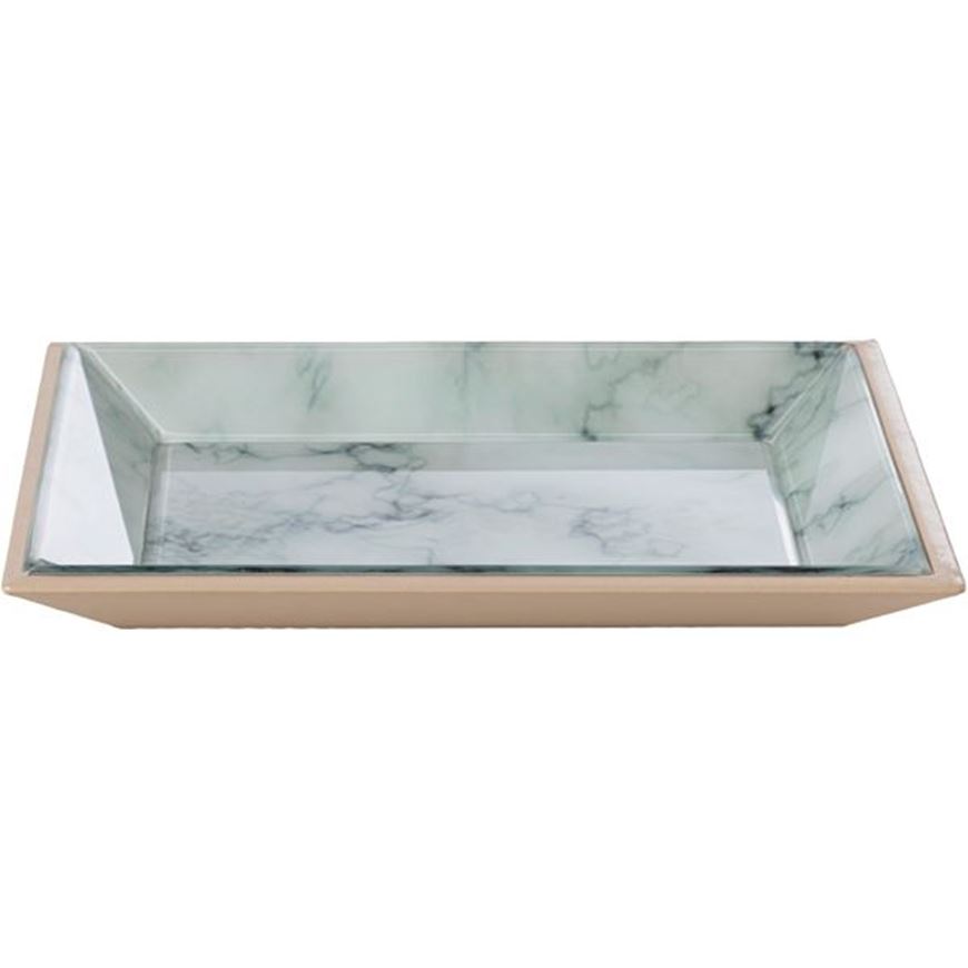 سینی دکوراتیو دوان مدل ELVITA سفید سایز 22*30 کد 683345
