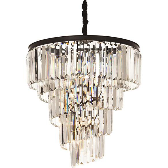 لوستر دوان مدل DALLON رنگ شفاف اندازه d66cm کد 609586