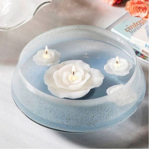کاسه دکوری دوان مدل AMELIA رنگ آبی سایز d32cm کد 674049 - تصویر 2