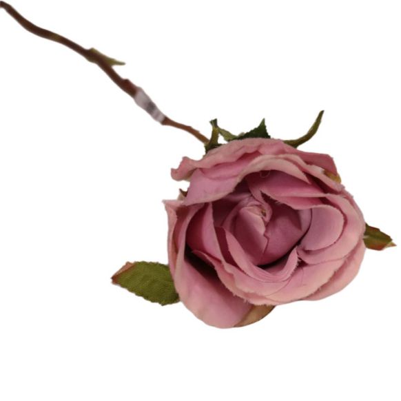 شاخه گل مصنوعی دوان مدل ROSE bud رنگ بنفش اندازه h25cm 17290 - تصویر 2