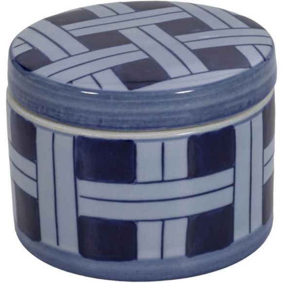ظرف دکوری دوان مدل KELT رنگ آبی سایز h8cm کد 668792