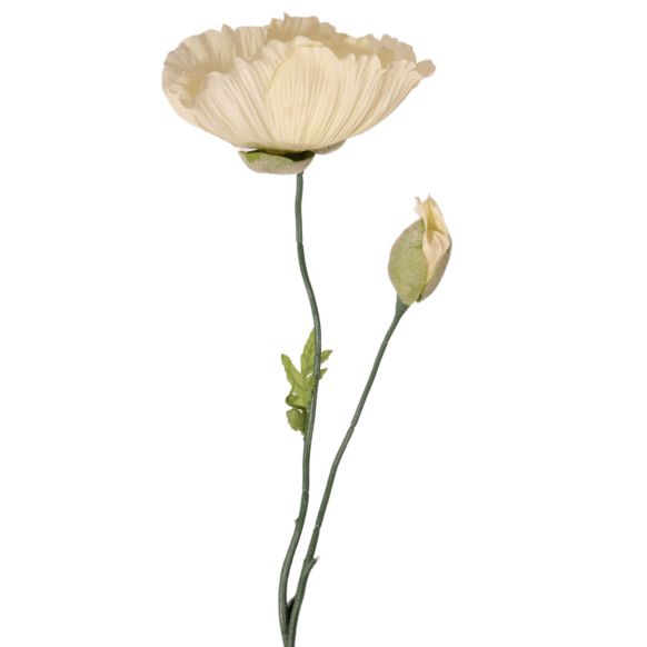 شاخه گل مصنوعی دوان مدل SCARLET رنگ سفید اندازه h120cm کد 567161