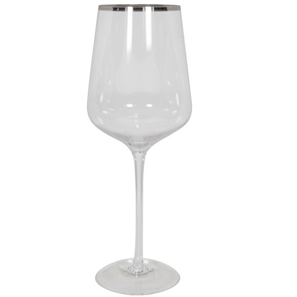 گیلاس دوان مدل PLATIN رنگ شفاف/نقره ای اندازه h27cm 651222s - تصویر 2